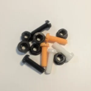 Plastic Screw Attachment Kit – 2 x White Screws 2 x Yellow Screws 2 x Black Screws 6 x Rear Bolts